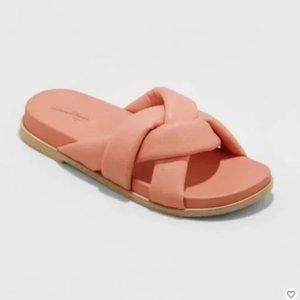Women's Cosette Padded Slide Sandals - Universal Thread™ Coral 8